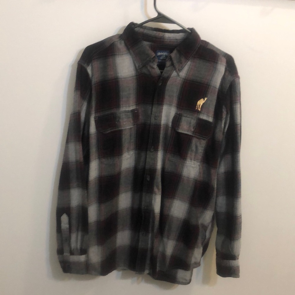Flannel - Faded Glory - Large - Maroon